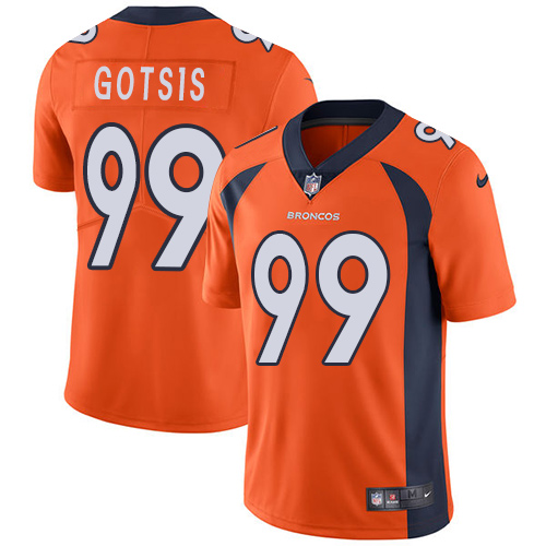 2019 Men Denver Broncos #99 Gotsis orange Nike Vapor Untouchable Limited NFL Jersey->denver broncos->NFL Jersey